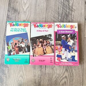 Kidsongs VHS Tapes Music Video Set